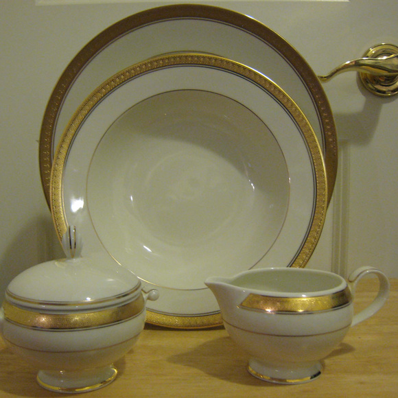 NEW MIKASA PALATIAL GOLD 5 Pc Serve Serving Set - Picture 2 of 3